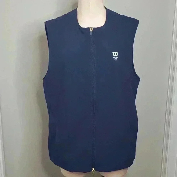 Wilson‎ Aston Warm Up Vest NWT New Size Medium Mens - Picture 1 of 12